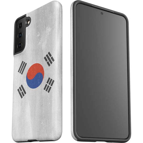 South Korean Flag Distressed Galaxy S21 Plus 5G Pro Case